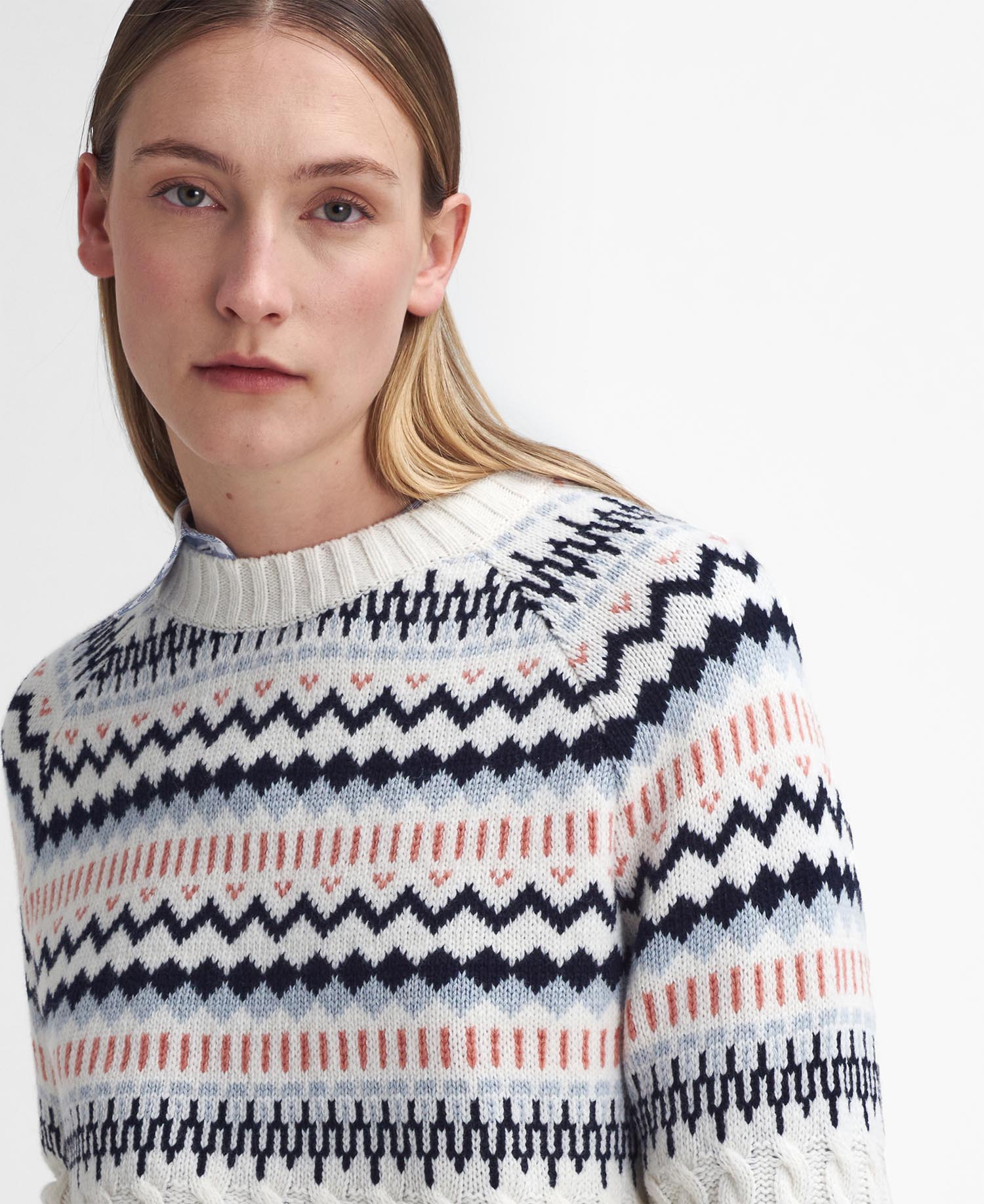 Marnie Fair Isle Crew Neck Jumper image number 3