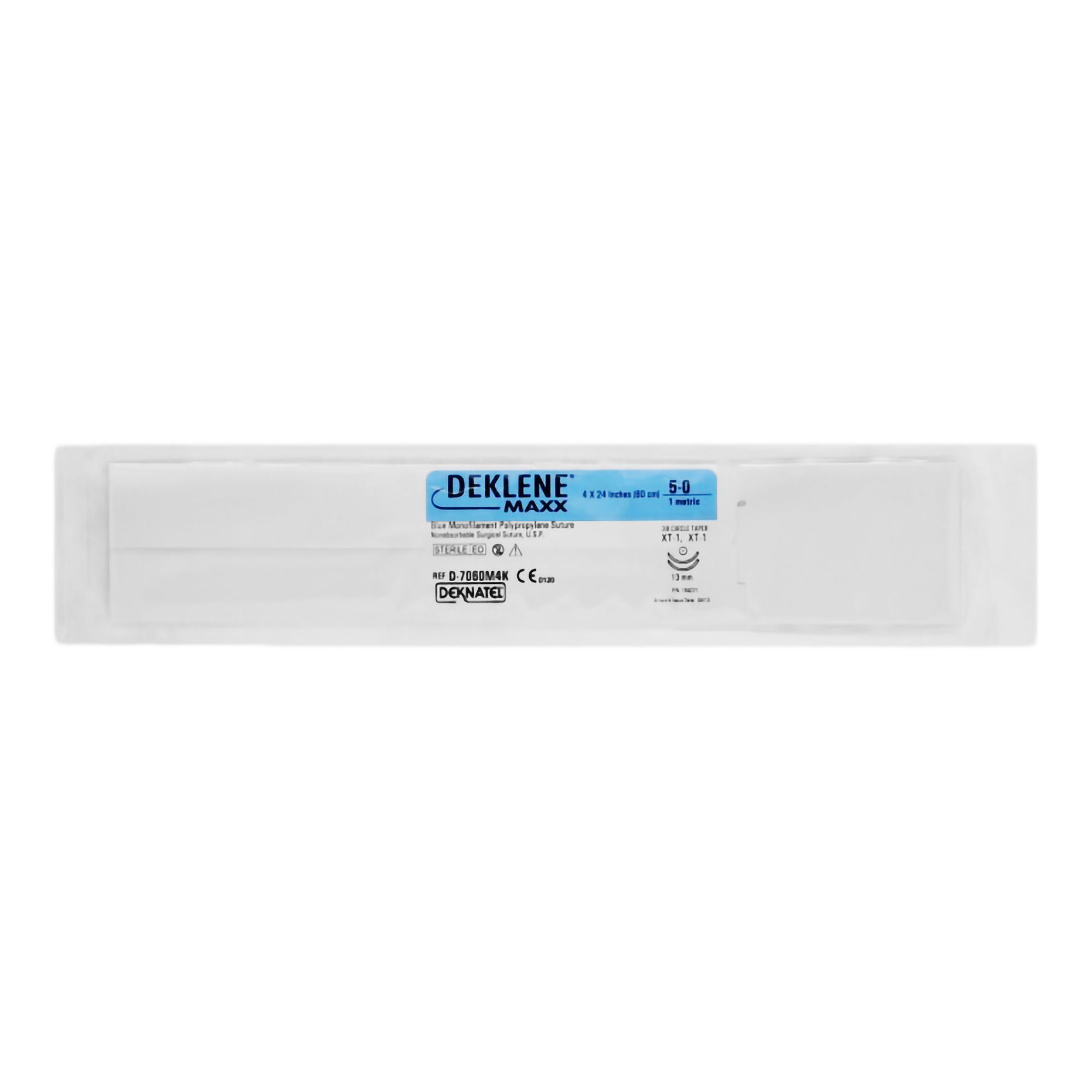 Teleflex LLC SUTURE, MONOFILAMENT 5-0 DEKNATAL MAXX BLU 24"X4" (12/BX) DS