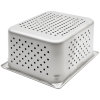 Half-size 6-inch-deep Super Pan V® perforated stainless steel steam table pan