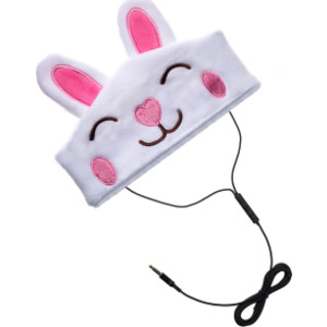 Auriculares con diadema de forro polar ajustable H1, conejo