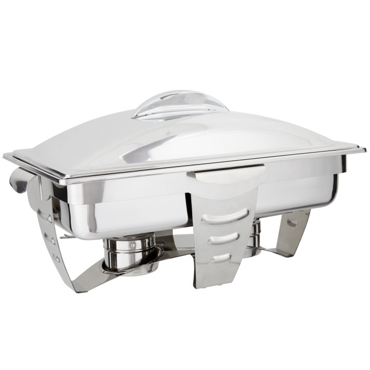 9-quart Maximillian Steel™ rectangular full-size chafer