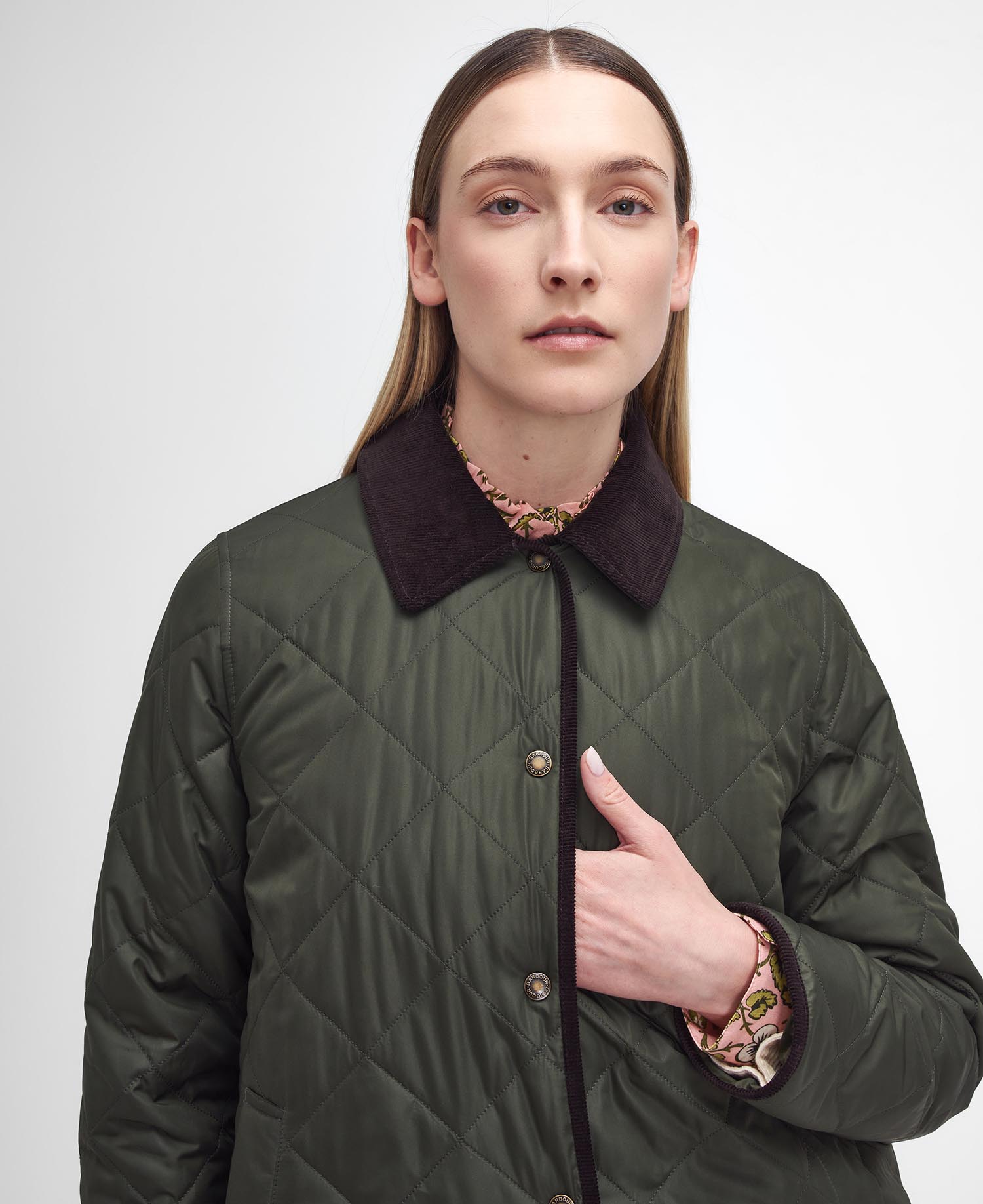 Barbour x William Morris Gallery Isabella Quilted Jacket image number 2