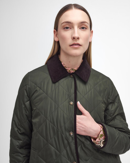 Barbour x William Morris Gallery Isabella Quilted Jacket