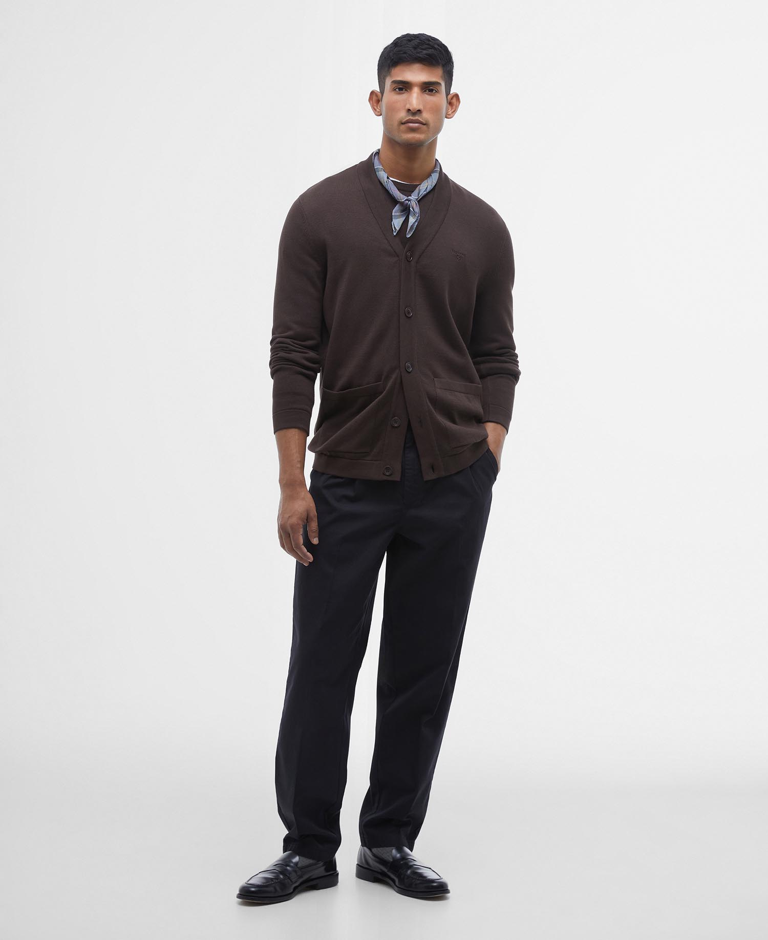 Pima Cotton V-Neck  Cardigan image number 1