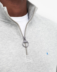 Beckhill Half-Zip Sweatshirt Grey Marl
