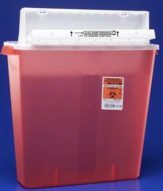 SharpStar™ In-Room™ Multi-purpose Sharps Container, 4 Gallon, 18½ x 16½ x 6 Inch