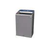Rubbermaid Commercial, Configure, Mixed Recycling, 33 gal, Metal, Gray, Rectangle, Receptacle