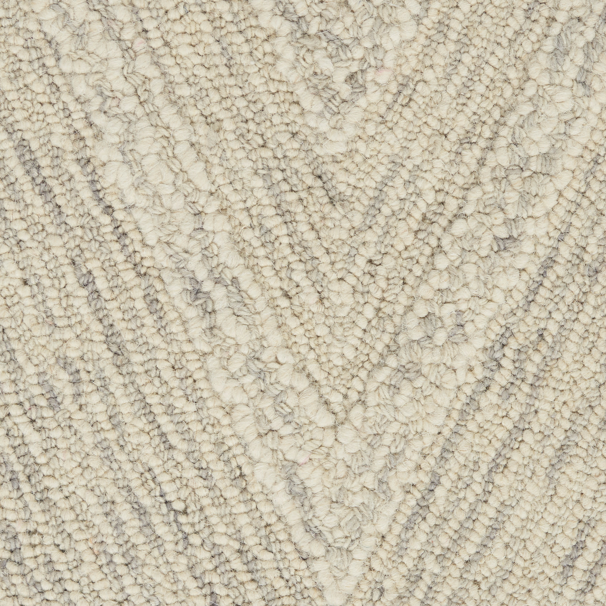 Nourison Interlock 3'9" x 5'9" Ivory/Grey Modern Indoor Rug