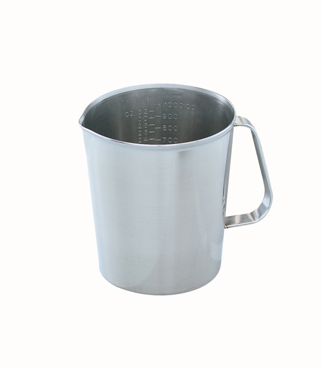 32-ounce stainless steel graduated measuring cup