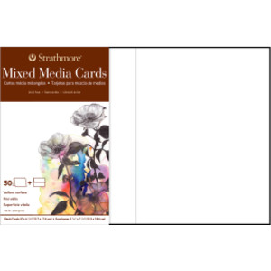 400 Series Mixed Media Paper Cards & Envelopes, Full Size, 5x6.875 inch, Pack of 50