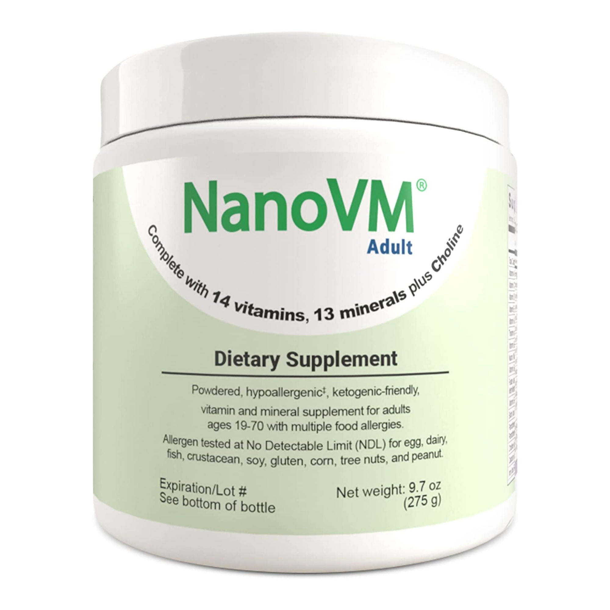 NanoVM® Vitamin & Mineral Powder, 275 Grams