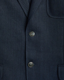 Linen Twill Blazer Classic Navy