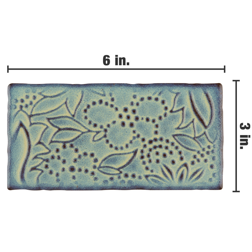 Antic Feelings Agua Marina 3 in. x 6 in. Ceramic Wall Tile