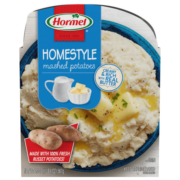 HORMEL(r) Homestyle Mashed Potatoes 6/20 oz . C1C1 - Front Center In Package (Hi Res)