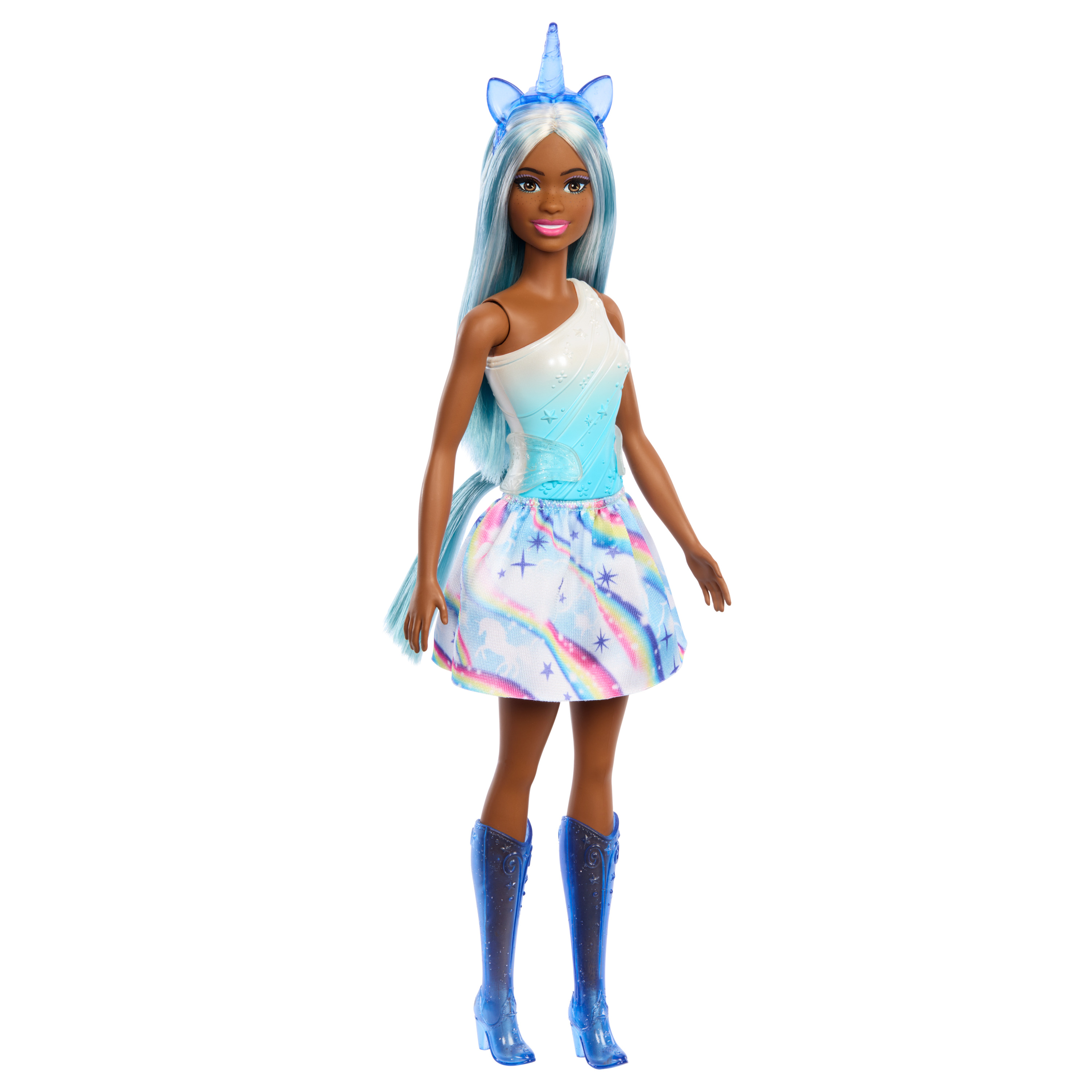 Barbie Unicorn Doll, Blue Hair & Ombre Outfit | Mattel