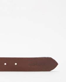 Reversible Tartan Leather Belt Classic Tartan-Brown