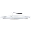 10 ¾-inch Wear-Ever® domed aluminum cover with satin finish and dipped handle