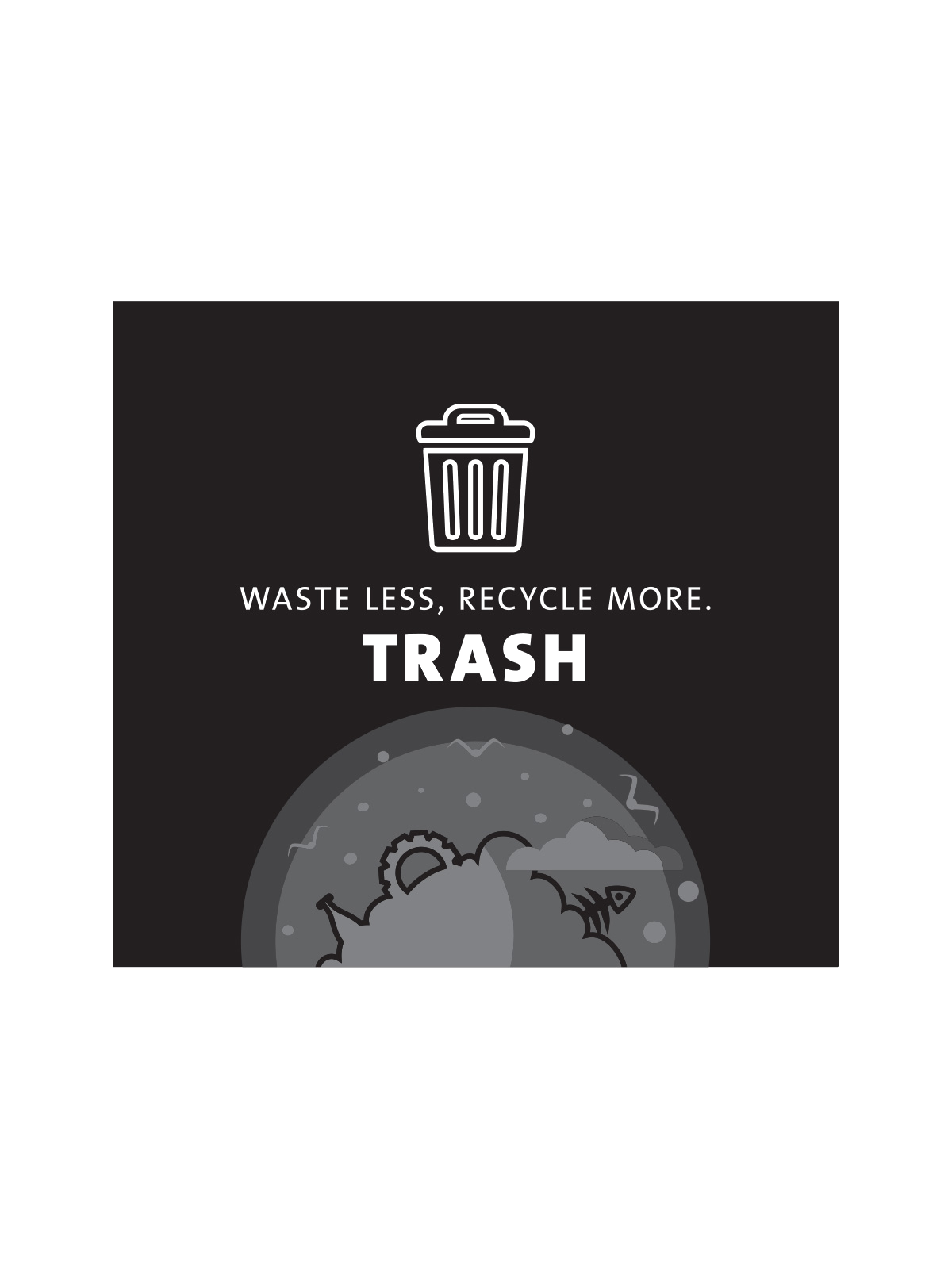 ARISTATA – Sign – Trash – Black