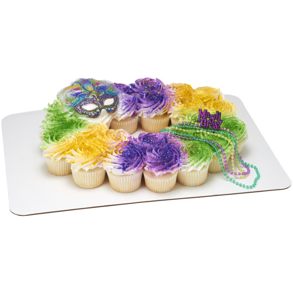 Mardi Gras Baby Crown Necklace Set Layon