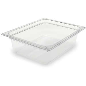 Carlisle, StorPlus™, Polycarbonate Food Pan 1/2 Size, 4" Deep, Clear