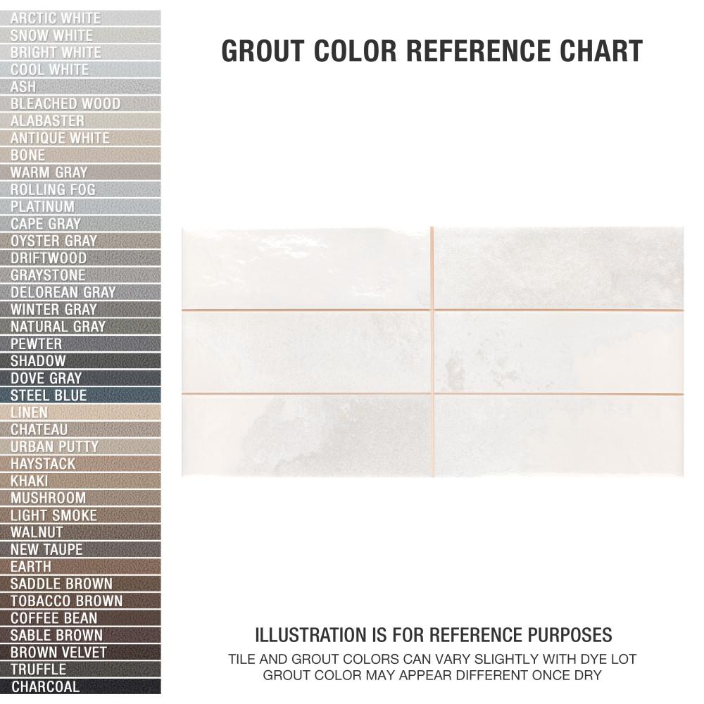 Kings Luxe Tradition Brick White 7-7/8 in. x 15-3/4 in. Ceramic Wall Tile