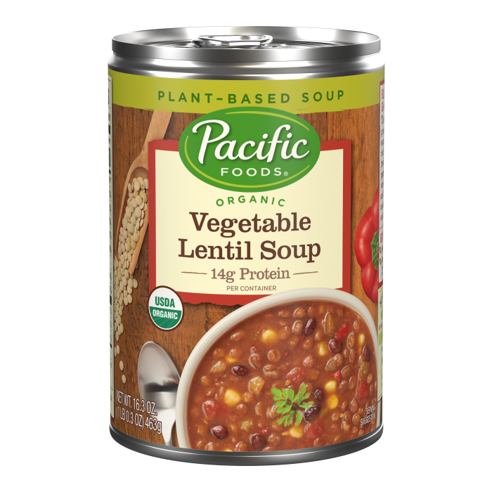 Organic Vegetable Lentil Soup
