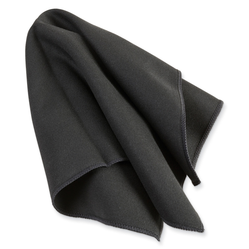 Whiteboard Erasers, Microfiber Dry Erase Cloth, Black, 12" x 14", 1 Piece