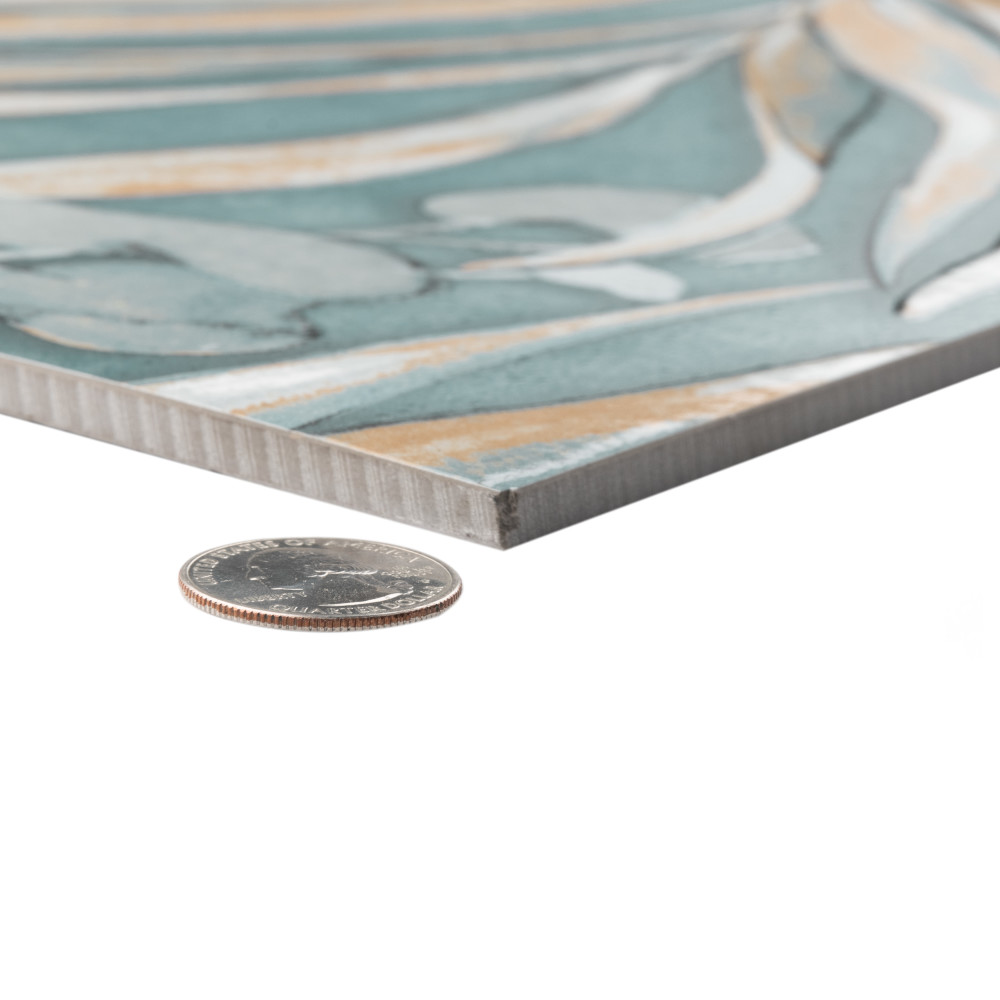 Parete Tropici Blue 23-1/2 in. x 47 in. Porcelain Floor and Wall Tile