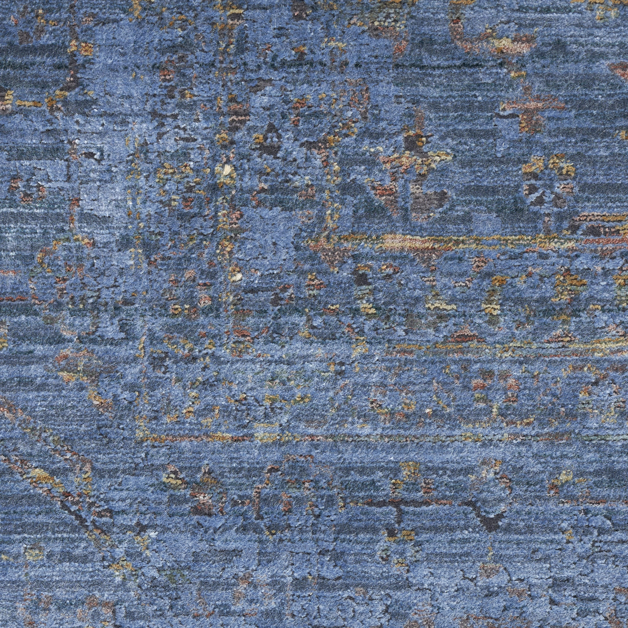 Nourison Luxurious 8'6" x 11'6" Blue Vintage Indoor Rug