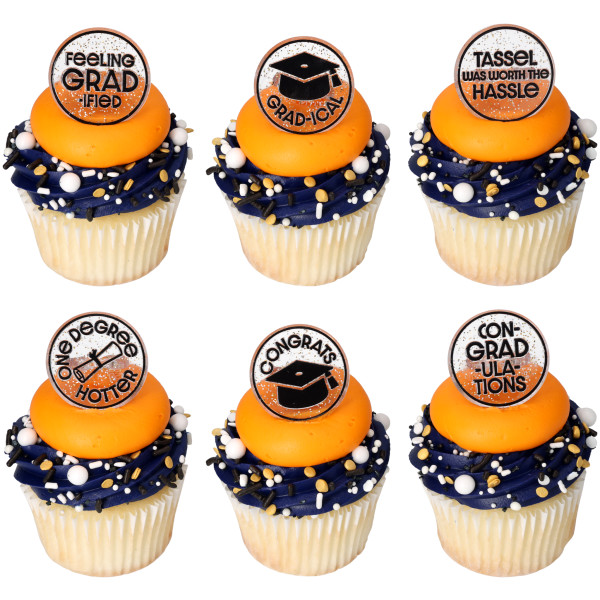 Confetti Grad Cupcake Rings