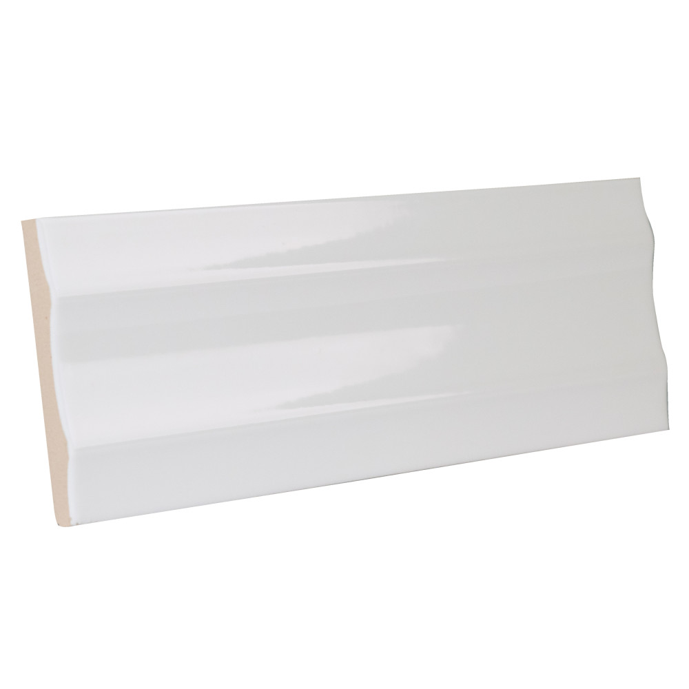 Crown Heights Maori Glossy White 2-5/8 in. x 7-7/8 in. Ceramic Wall Tile