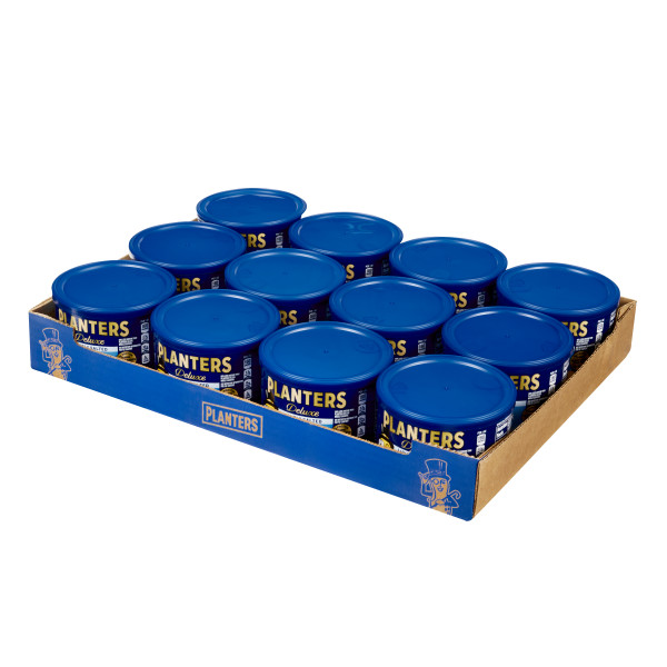 PLANTERS(r) Deluxe Lightly Salted Whole Cashews	8.5oz . C1RM - Front Right Open Case (Hi Res)