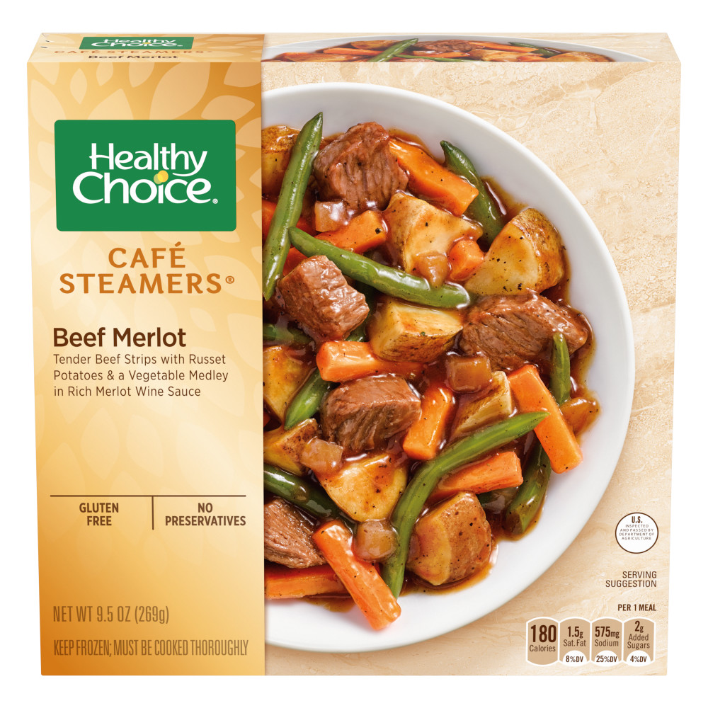 HEALTHY CHOICE Cafe Steamers Beef Merlot Conagra Foodservice