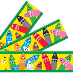 Colorful Crayons Bolder Borders&reg;, 35.75'