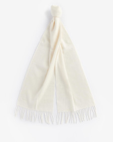 Lambswool Woven Scarf Cream