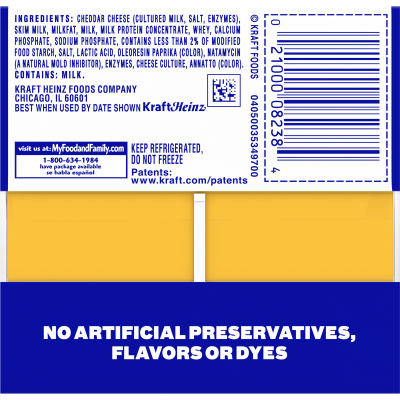 Kraft Singles American Cheese Slices, 16 ct Pack PP