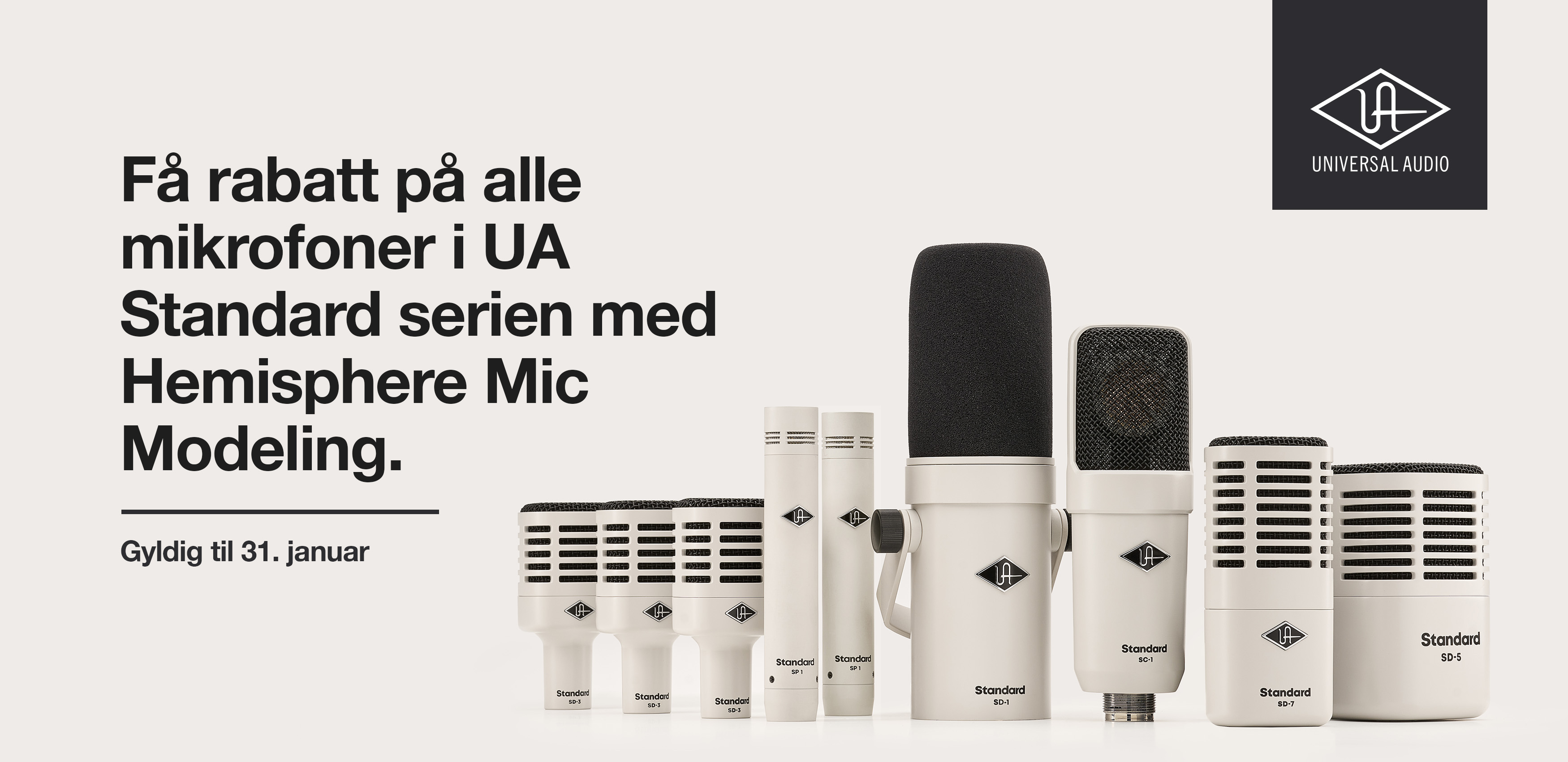 UAD Standard mikrofoner kampanjefoto