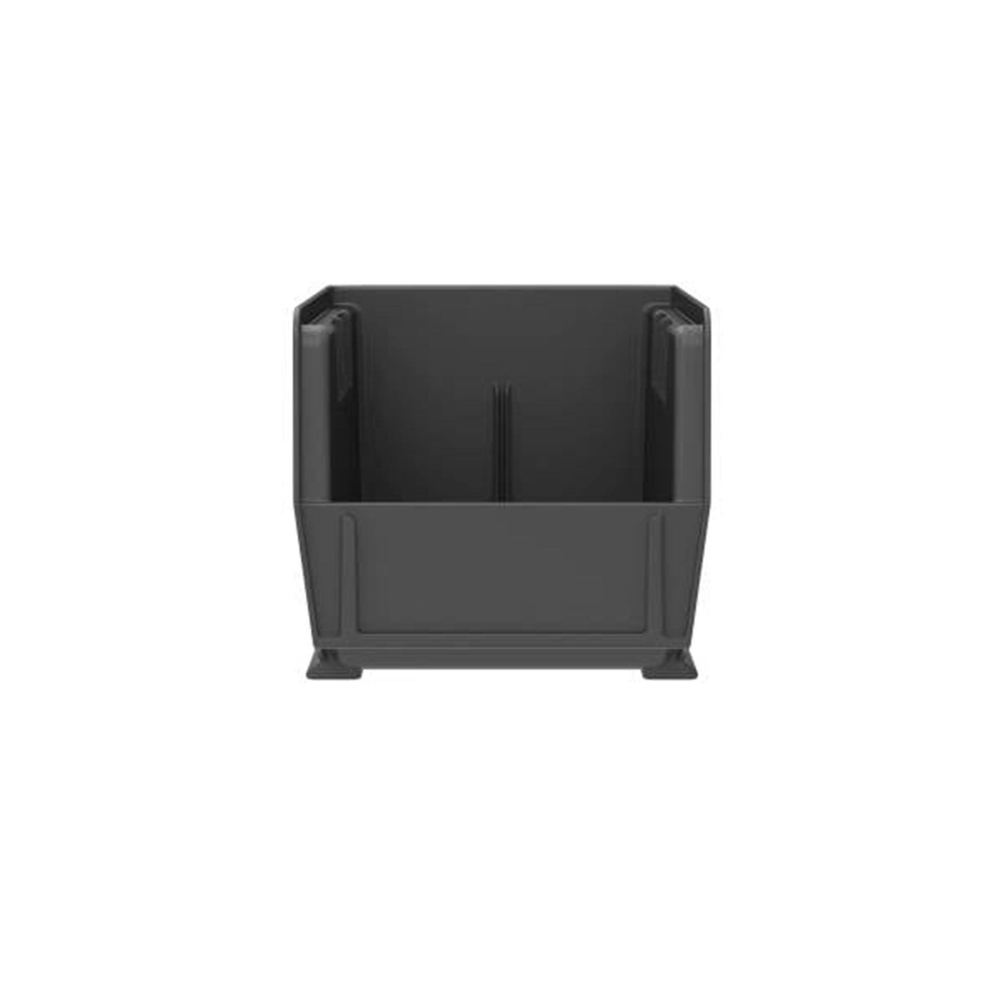 Bin Width Divider Black Plastic