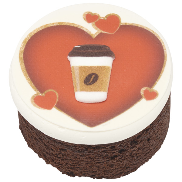 Mocha Coffee Icon - Red 3 Free Dec-Ons® Decorations