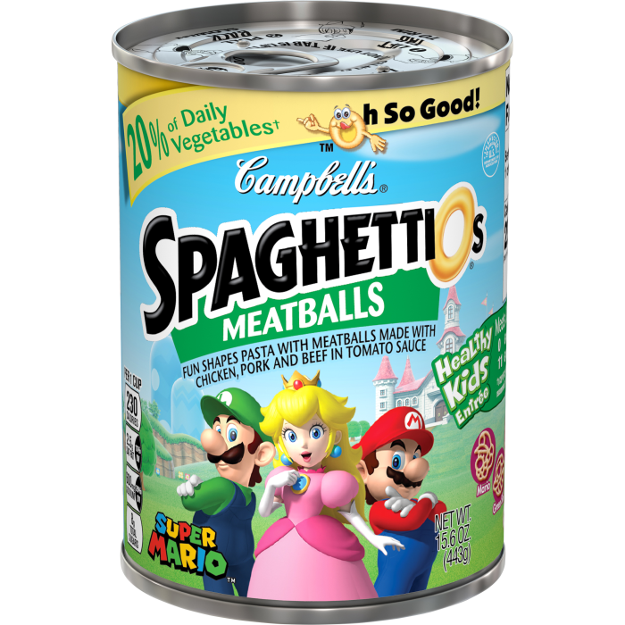 Spaghettios and meatballs calories