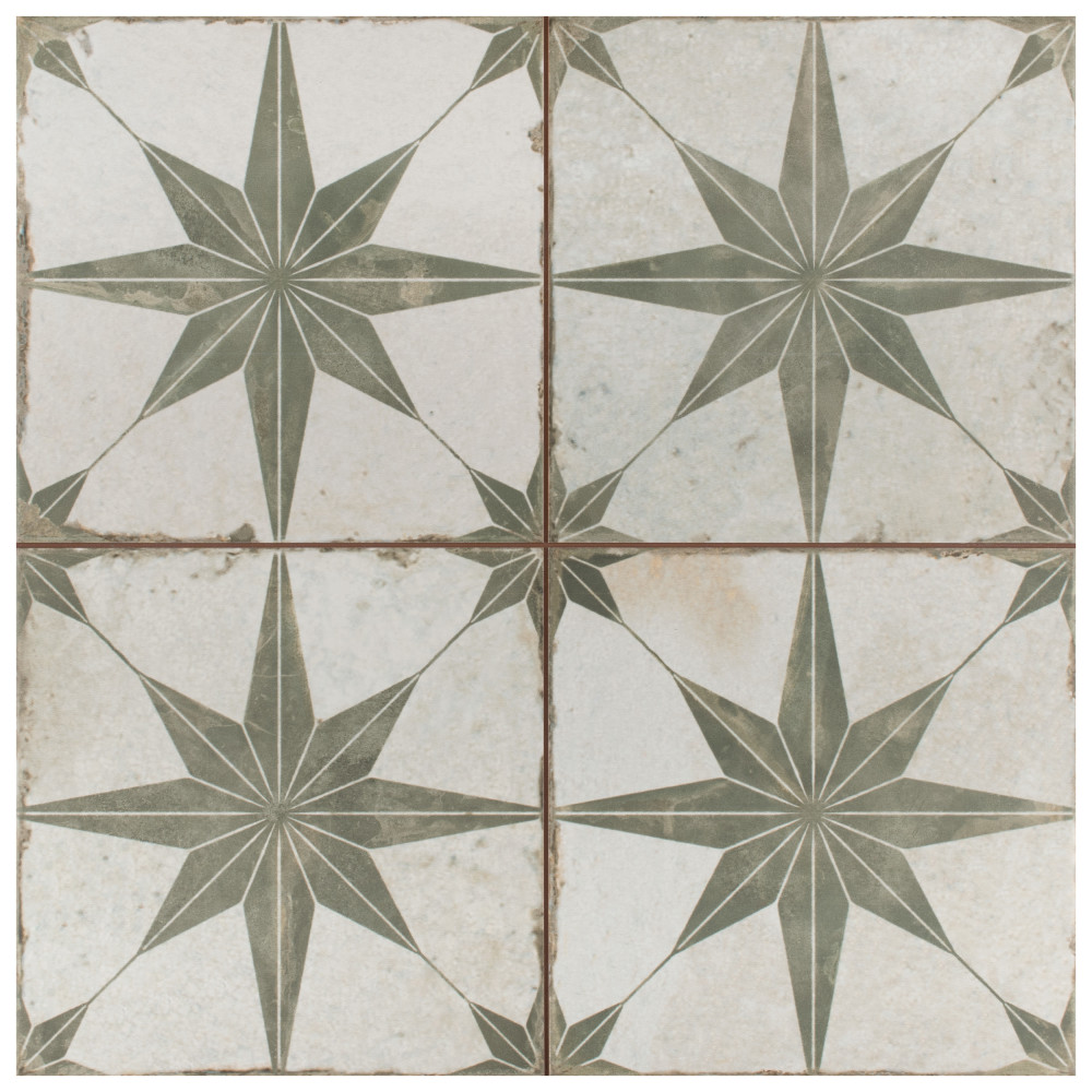 Kings Star Sage 17-5/8 in. x 17-5/8 in. Ceramic Floor and Wall Tile