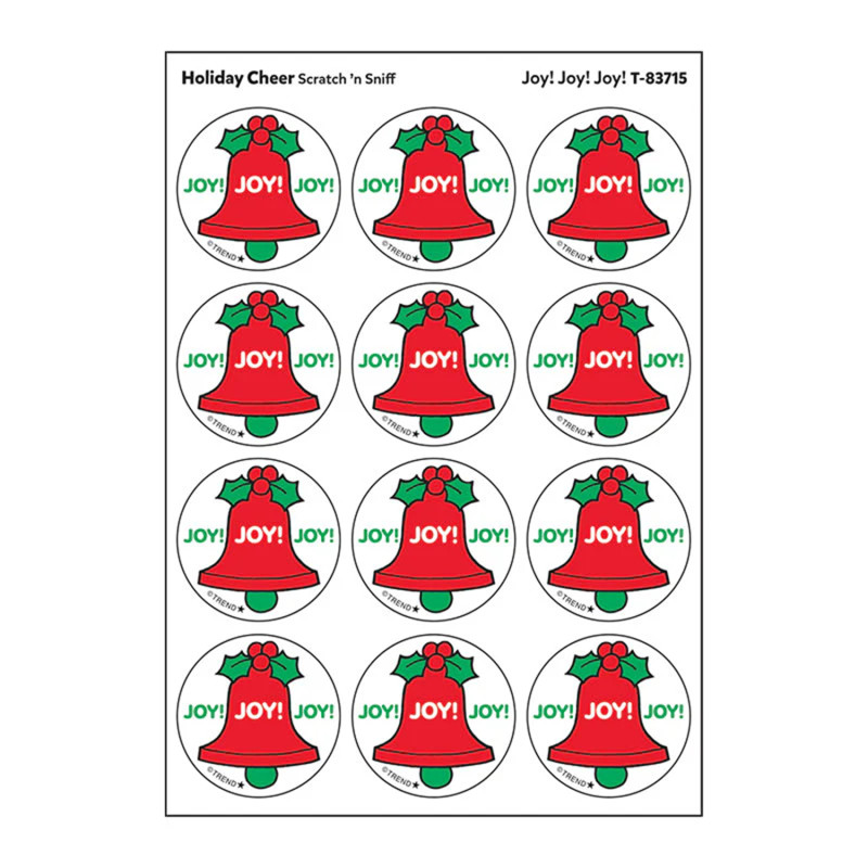 Joy! Joy! Joy!/ Holiday Cheer Scent Stickers, 24 ct.