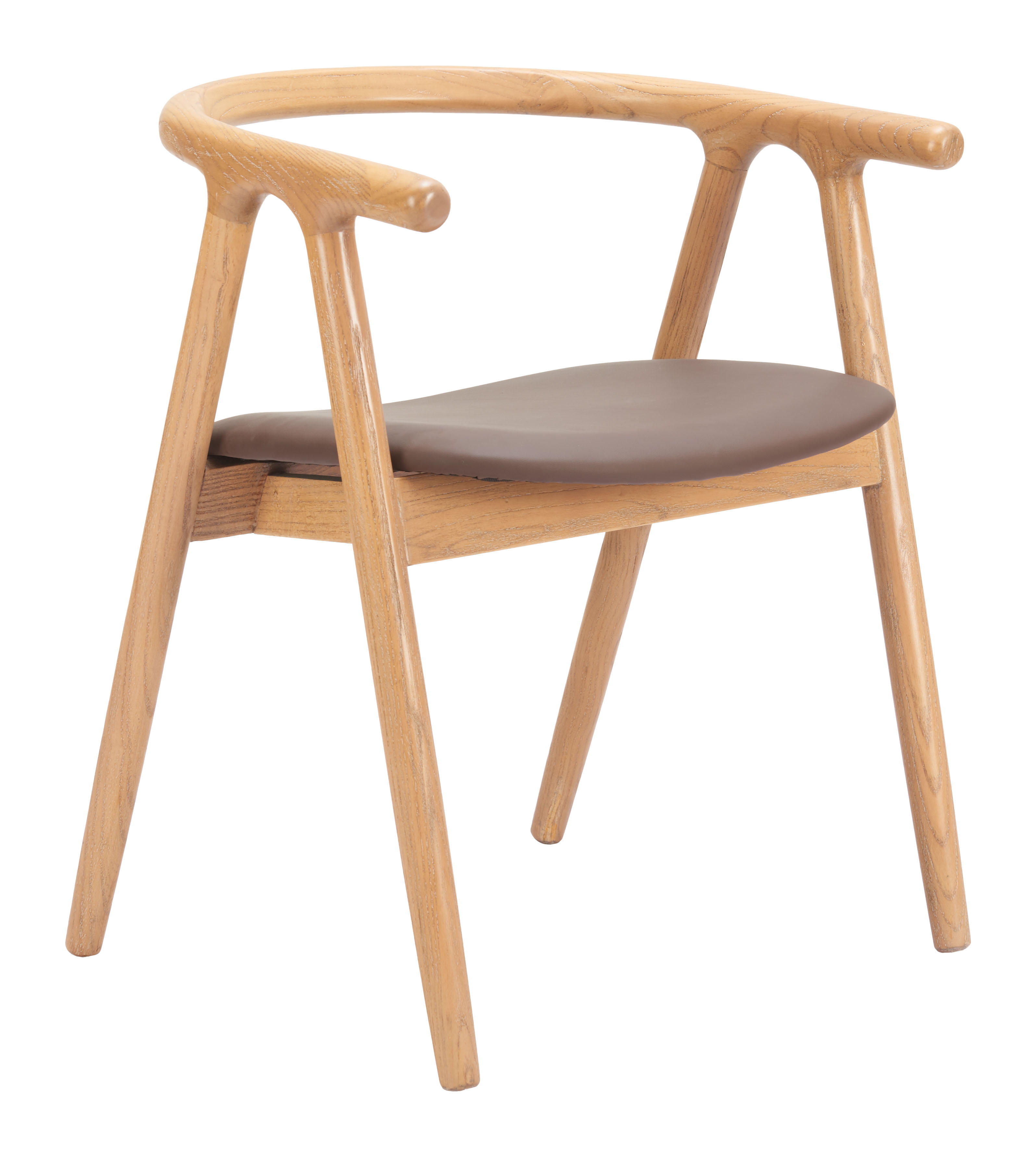 Peker Dining Chair (Set of 2) Brown & Natural product image
