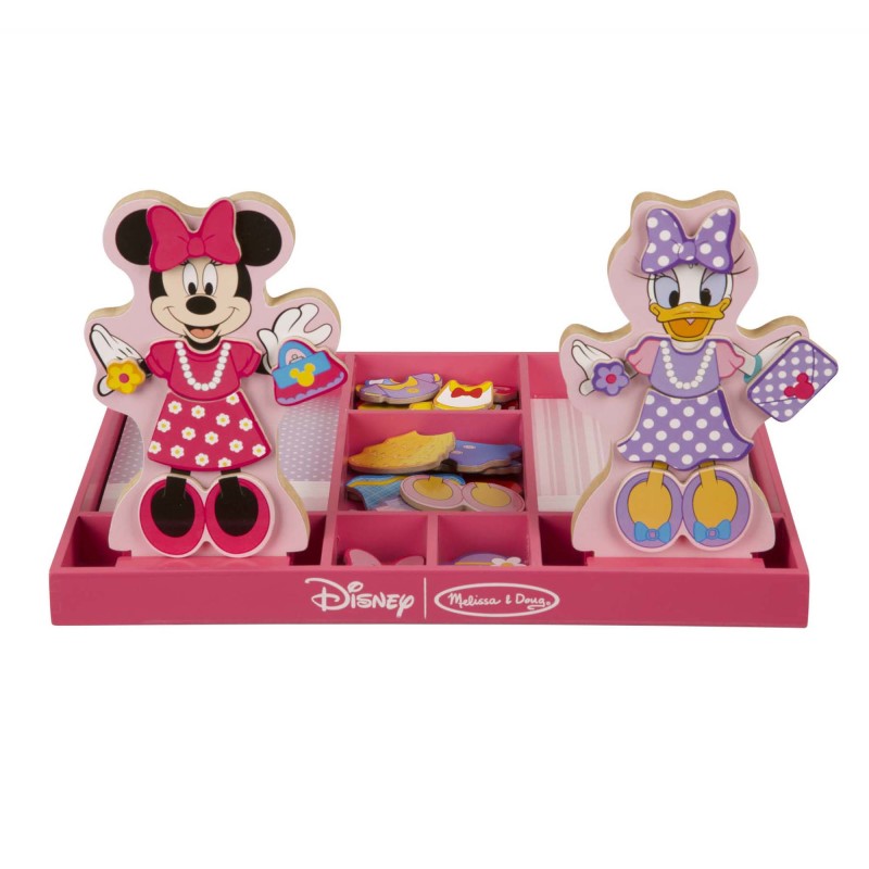 Disney Minnie & Daisy Deluxe Wooden Magnetic Dress-Up Play Set