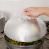11-inch Wear-Ever® aluminum stir-fry domed cover in natural finish with dipped handle