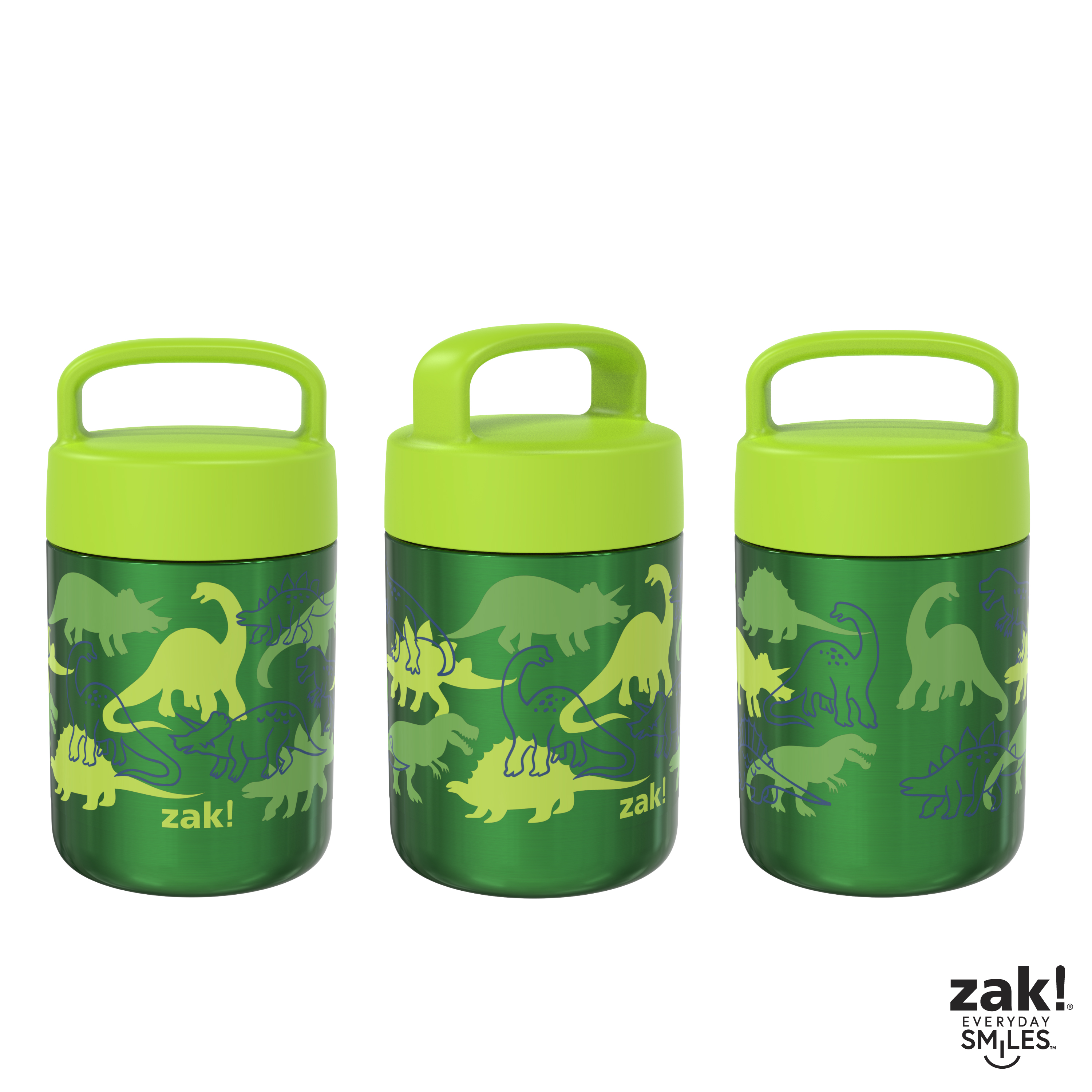 Zak Lunch! Reusable Vacuum Insulated Stainless Steel Food Container, Dinosaurs slideshow image 4