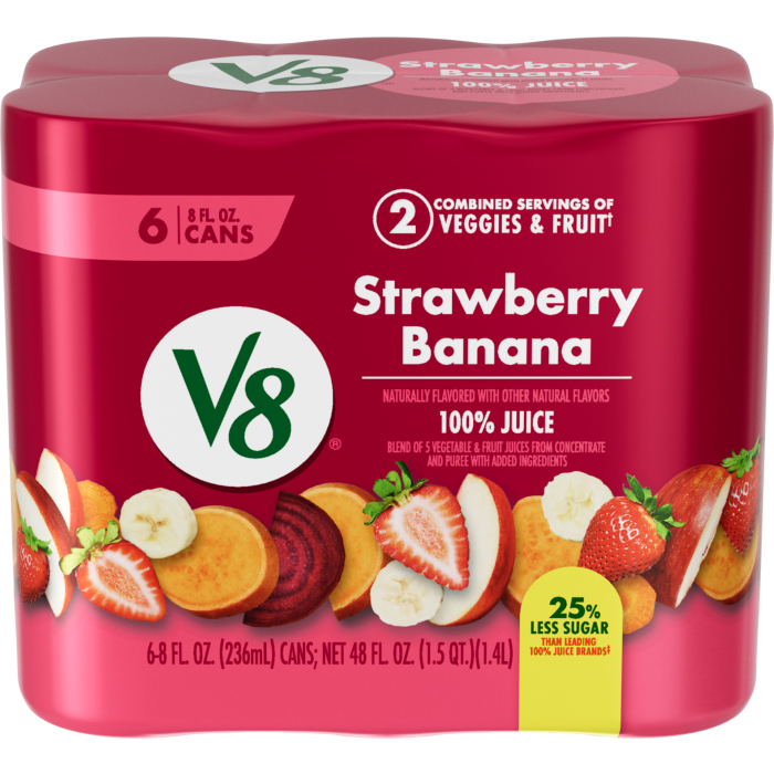 Strawberry Banana 100% Fruit and Vegetable Juice