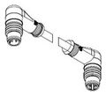 Double Ended Cordset Cable Cord Set 125 V 1.5 A 26 AWG Blue Green 9.84 ft. L
