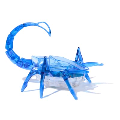 HEX BOTS Robotic Scorpion, Autonomous Mechanic Scorpion Toys for Kids, Adjustable Robotic Scorpion Figure, Robot Toys for Boys & Girls Ages 4 & Up, Blue