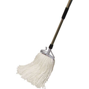 Hillyard, Pearl® Microfiber Cut-End Wet Mop Head with 1.25" Headband, Large, White